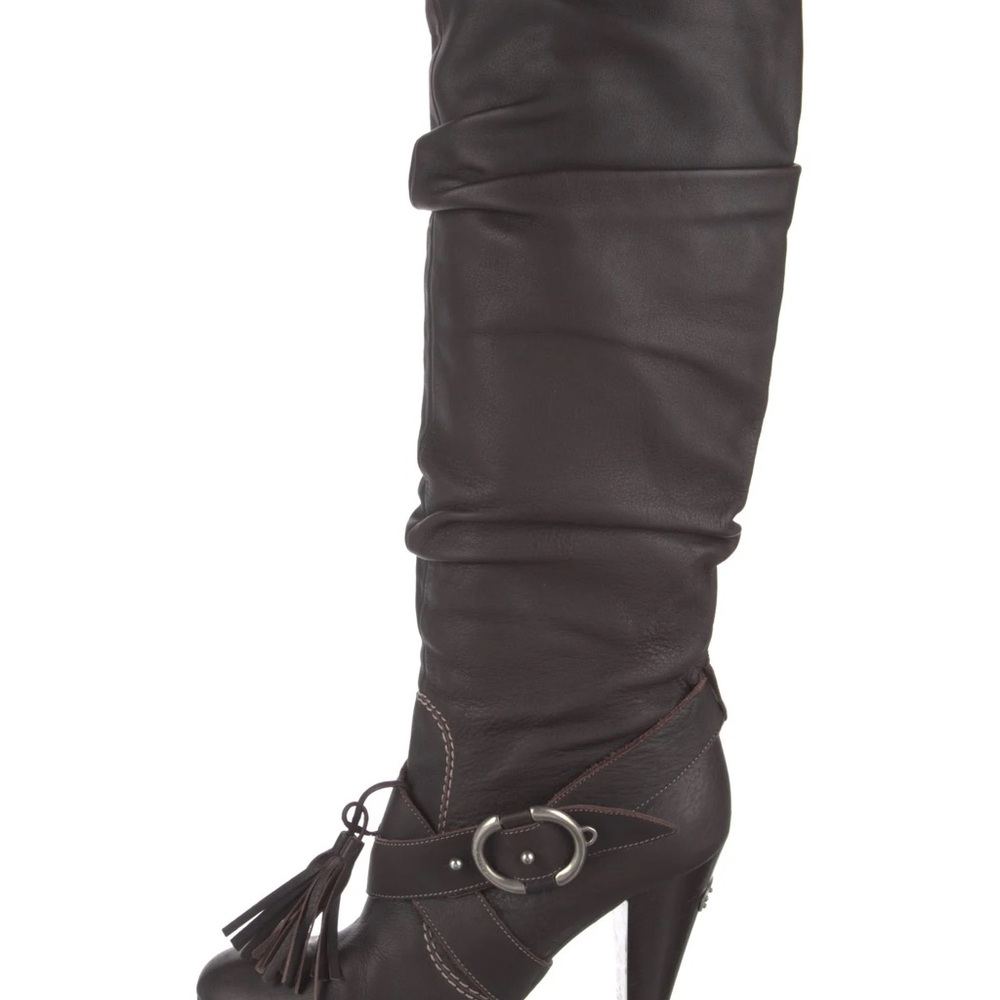 Bally Dark Brown Heeled Boots